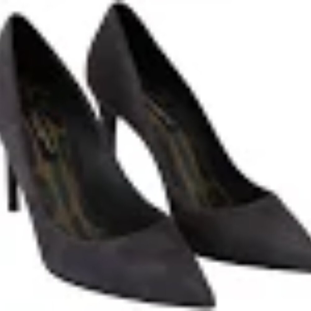 DG  GRAY SUEDE LEATHER STILETTO SHOES HEELS